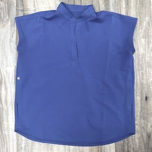 FIGS RAFAELA TOP DENIM